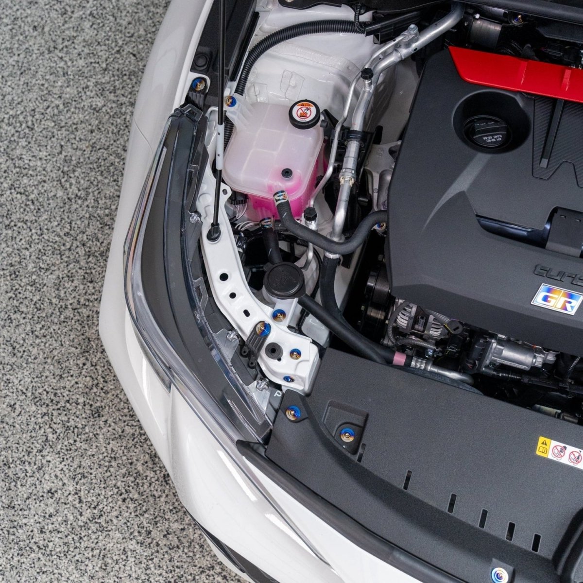 JDC Titanium Engine Bay Dress - Up Hardware Kit (23+ GR Corolla) - JDMuscleEngine Dress - UpJDC-TI-GRC-FEBHK-S1-FFA-TIStage 1Flush - Fit Allen Head BoltsBurnt