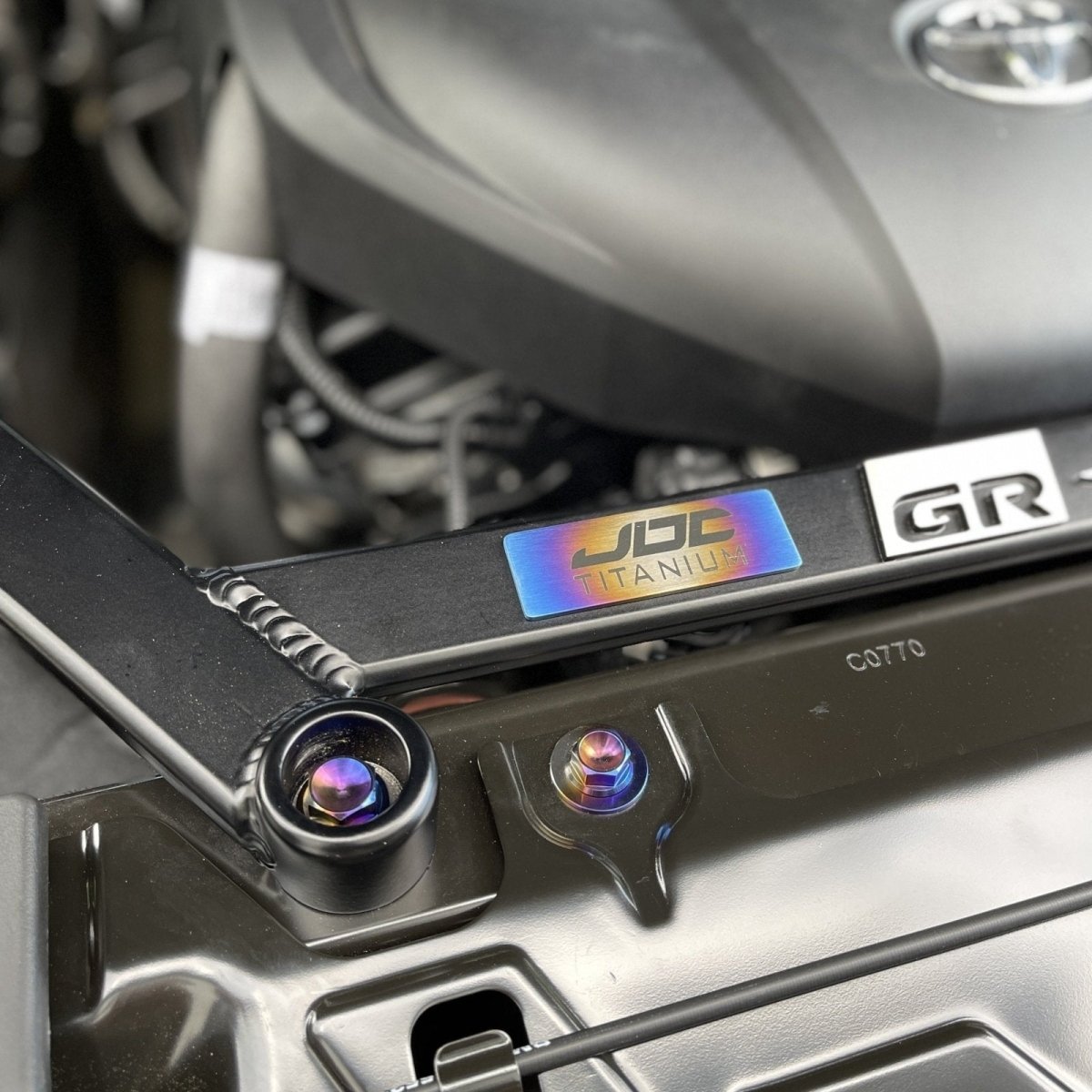 JDC Titanium Engine Bay Dress - Up Hardware Kit (A90/A91 Supra) - JDMuscleEngine Dress - UpJDC-TI-A90-FEBHKBurnt
