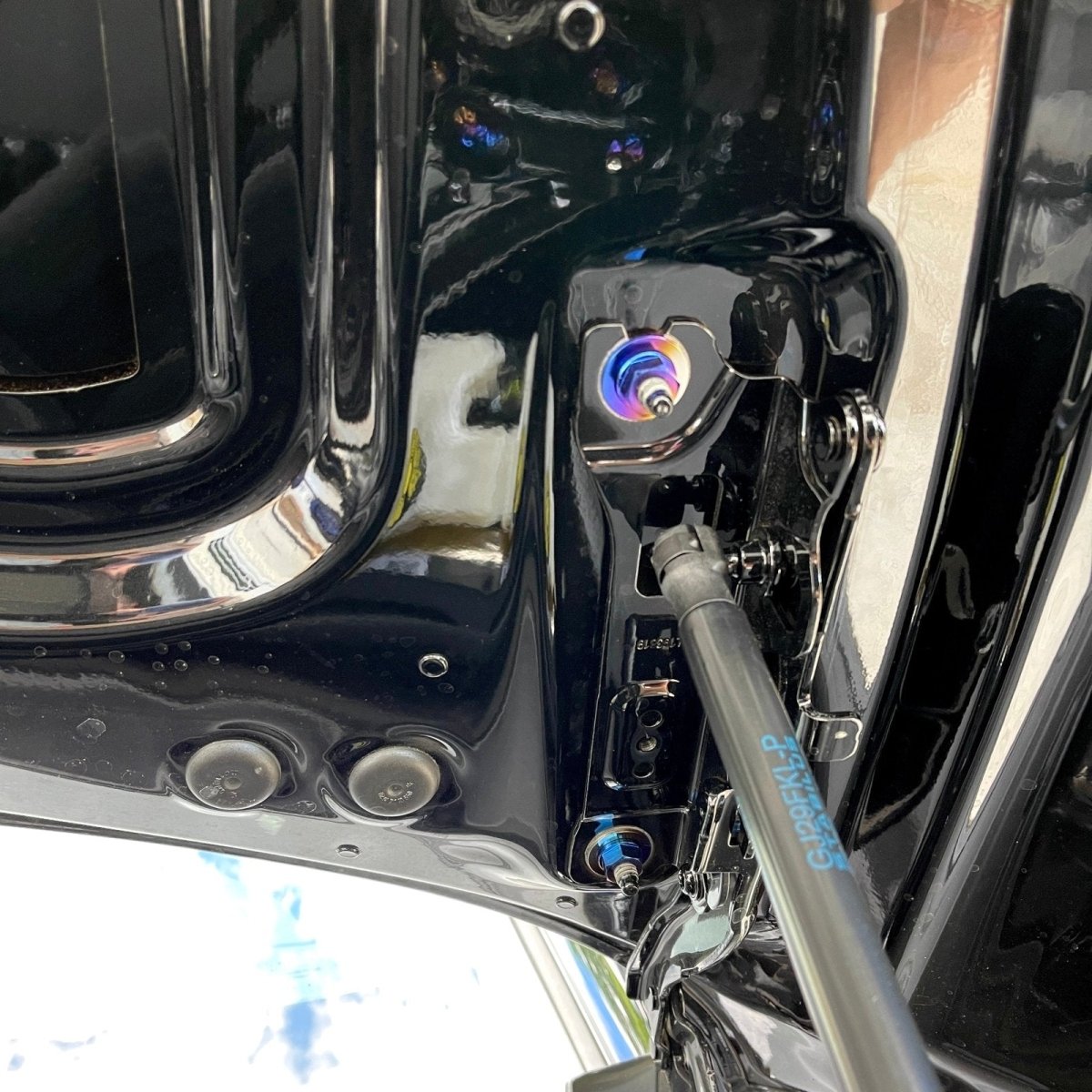 JDC Titanium Engine Bay Dress - Up Hardware Kit (A90/A91 Supra) - JDMuscleEngine Dress - UpJDC-TI-A90-FEBHKBurnt