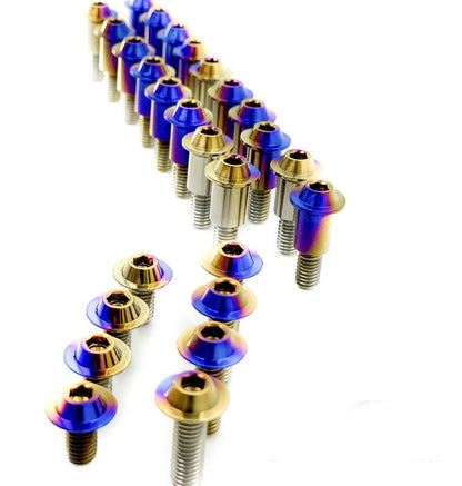 JDC Titanium Engine Bay Dress - Up Hardware Kit (Evo X) - JDMuscleEngine Dress - UpJDC-TI-EVOX-FEBKBurnt