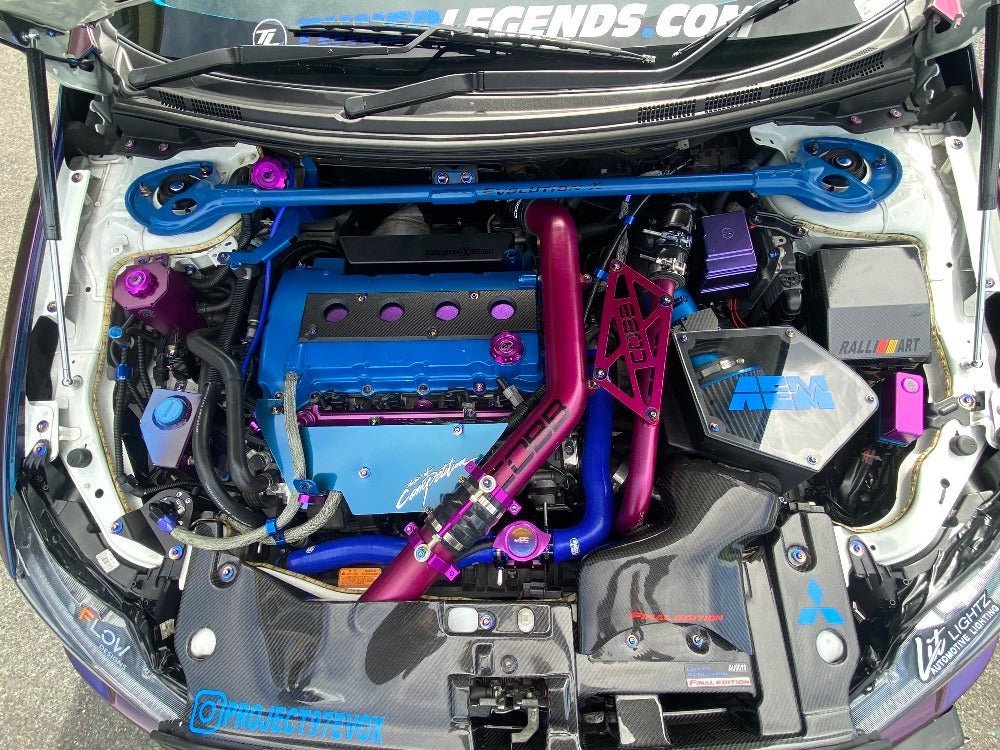JDC Titanium Engine Bay Dress - Up Hardware Kit (Evo X) - JDMuscleEngine Dress - UpJDC-TI-EVOX-FEBKBurnt