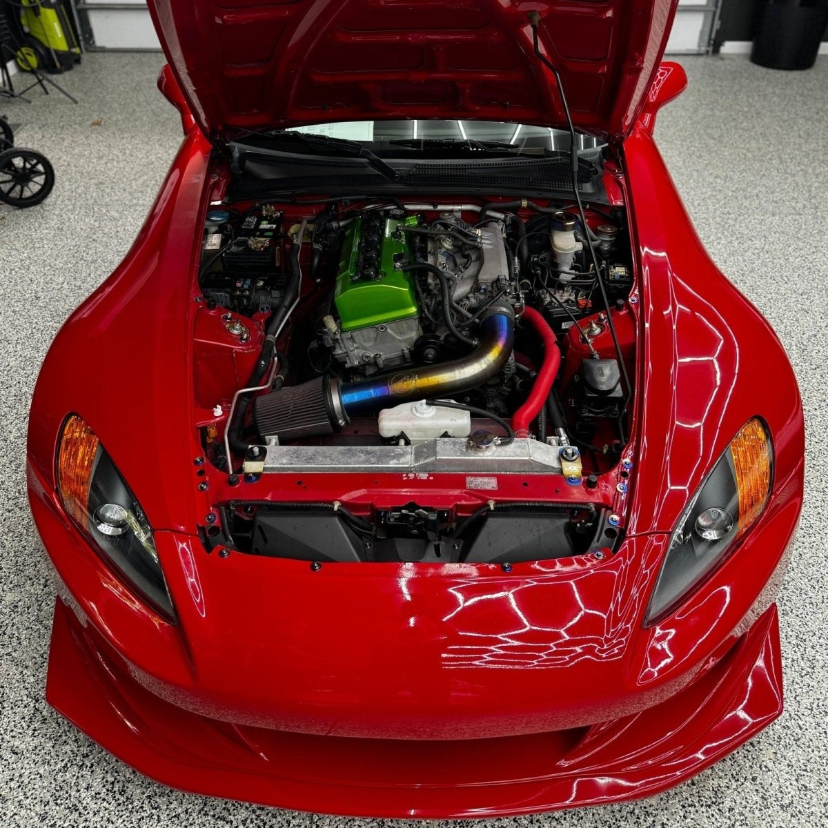 JDC Titanium Engine Bay Dress - Up Hardware Kit (Honda S2000) - JDMuscleEngine Dress - UpJDC-TI-S2000-FEBKBurnt