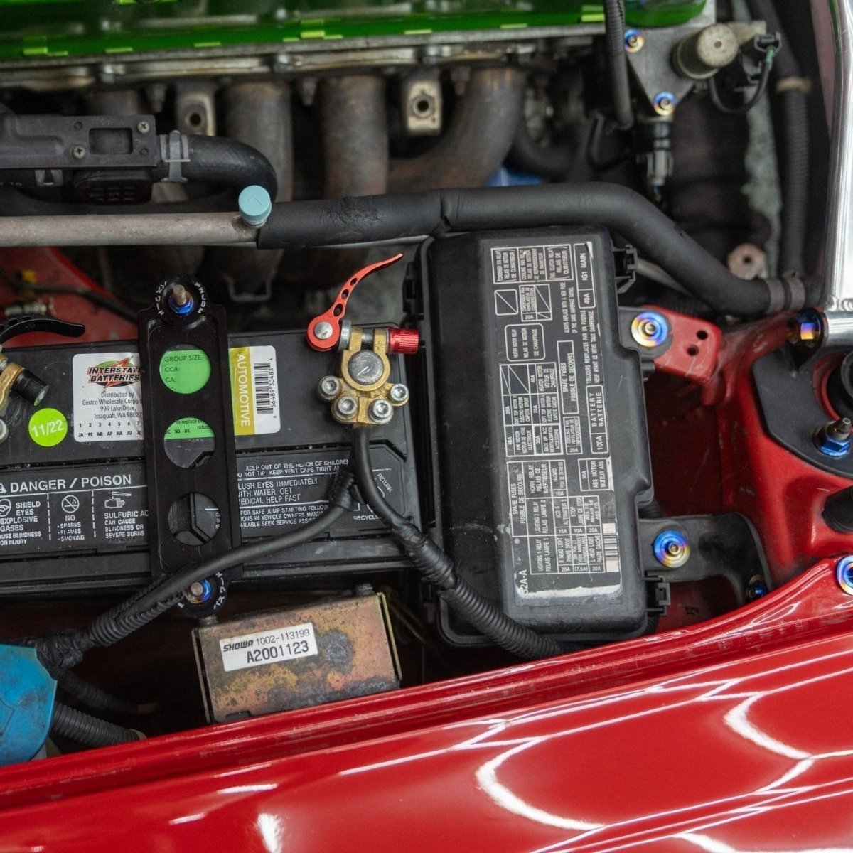 JDC Titanium Engine Bay Dress - Up Hardware Kit (Honda S2000) - JDMuscleEngine Dress - UpJDC-TI-S2000-FEBKBurnt