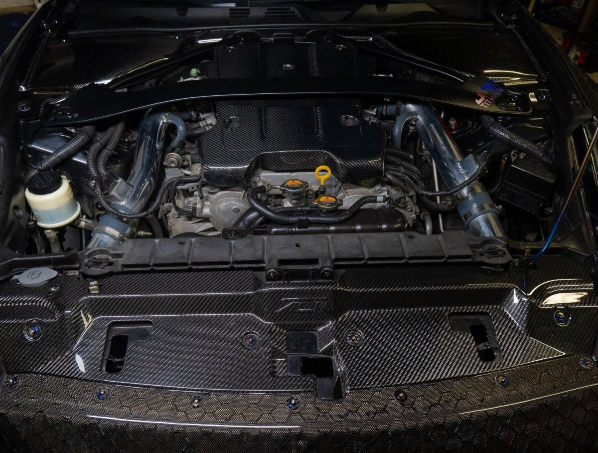 JDC Titanium Engine Bay Dress - Up Hardware Kit (Nissan 370Z) - JDMuscleEngine Dress - UpJDC-TI-370Z-FEBHK-BKStage 1Burnt