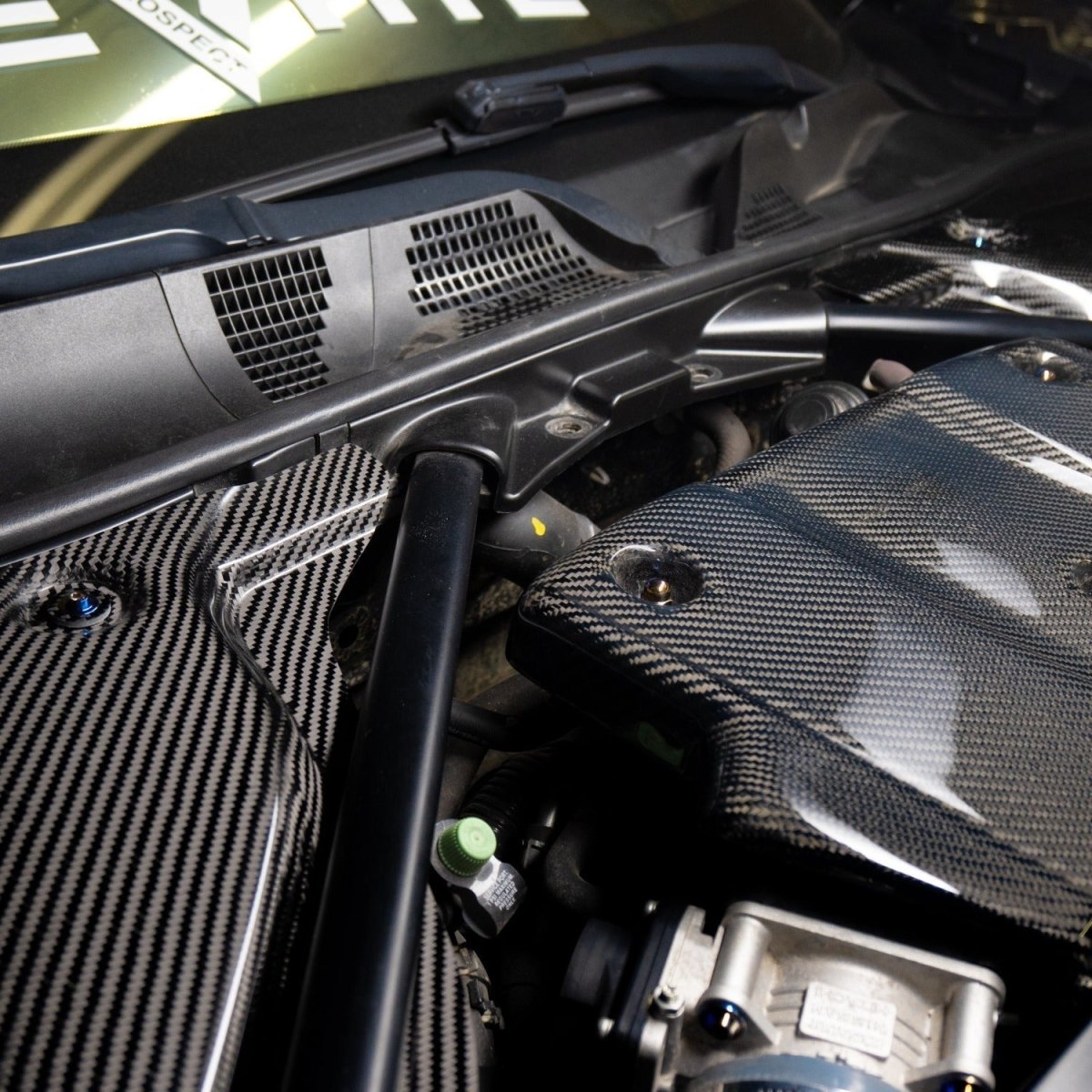 JDC Titanium Engine Bay Dress - Up Hardware Kit (Nissan 370Z) - JDMuscleEngine Dress - UpJDC-TI-370Z-FEBHK-BKStage 1Burnt