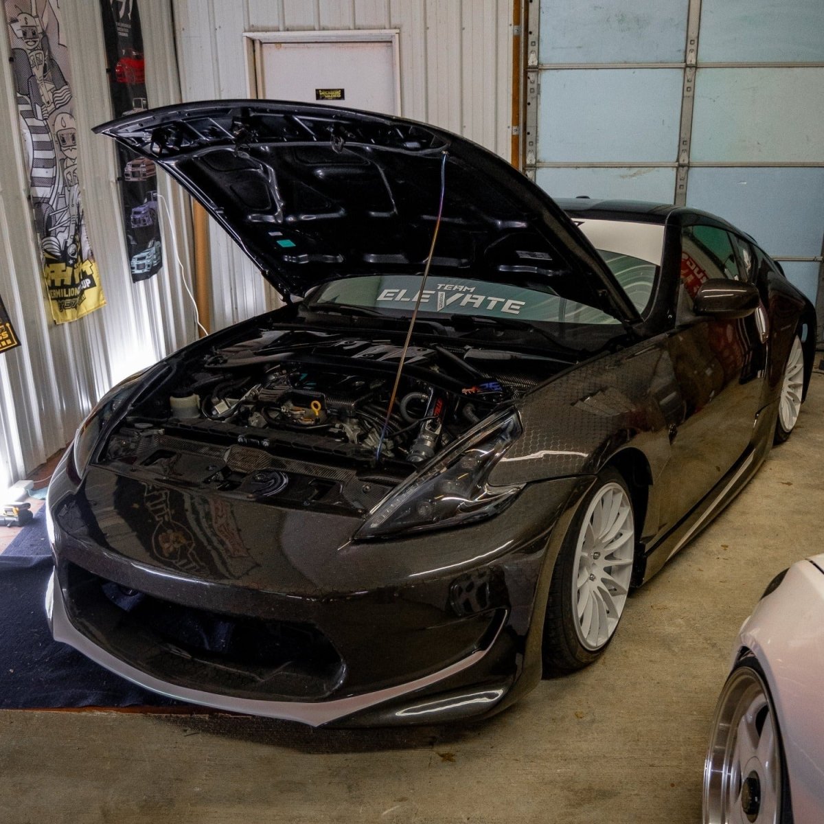JDC Titanium Engine Bay Dress - Up Hardware Kit (Nissan 370Z) - JDMuscleEngine Dress - UpJDC-TI-370Z-FEBHK-BKStage 1Burnt