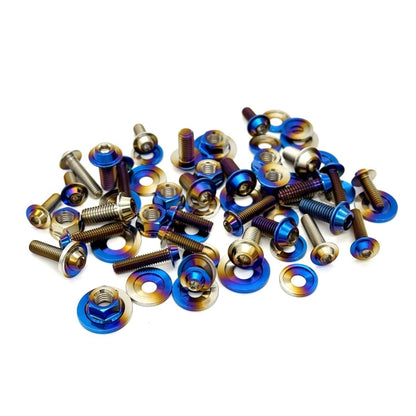 JDC Titanium Engine Bay Dress - Up Hardware Kit (Nissan 370Z) - JDMuscleEngine Dress - UpJDC-TI-370Z-FEBHK-BKStage 1Burnt