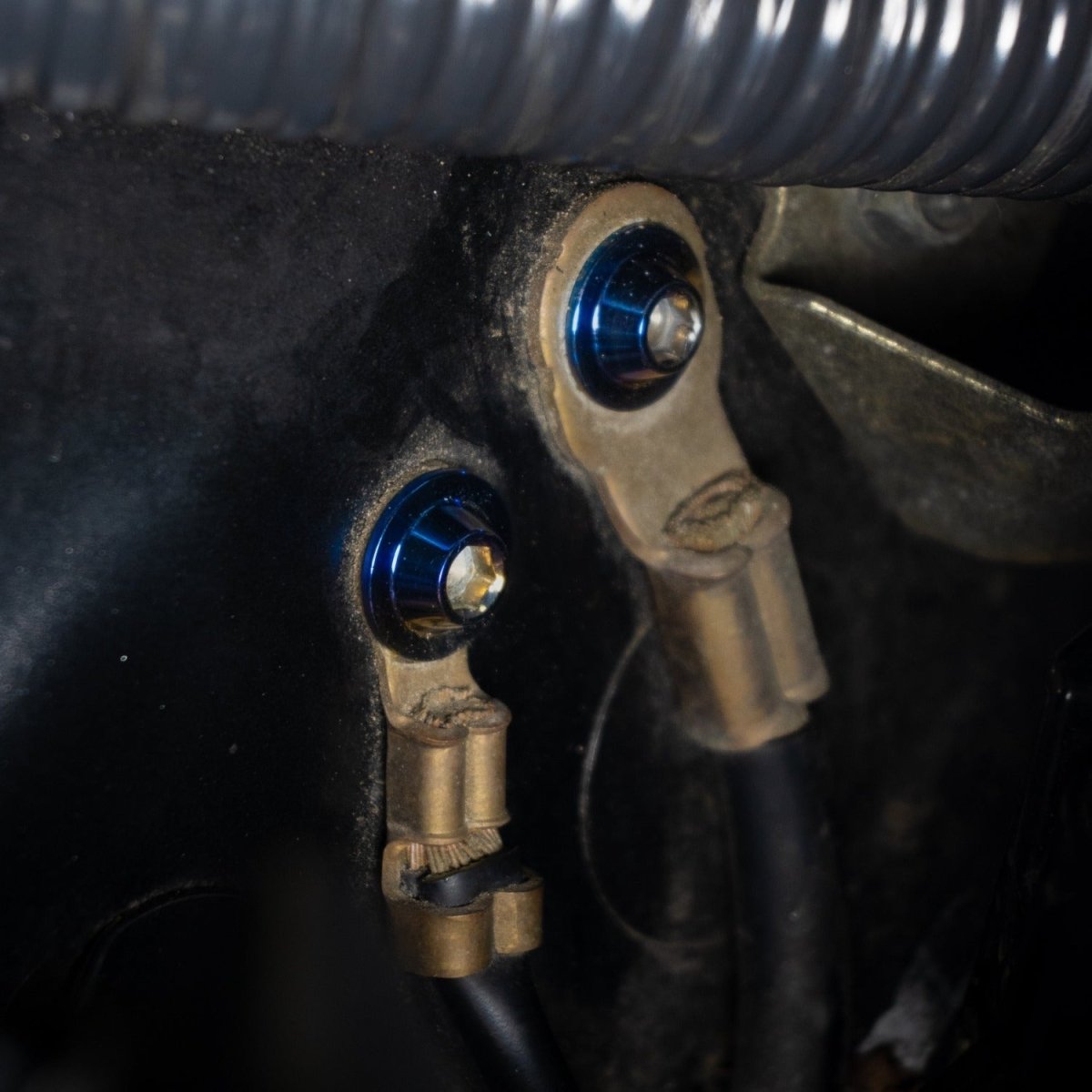 JDC Titanium Engine Bay Dress - Up Hardware Kit (Nissan 370Z) - JDMuscleEngine Dress - UpJDC-TI-370Z-FEBHK-BKStage 1Burnt