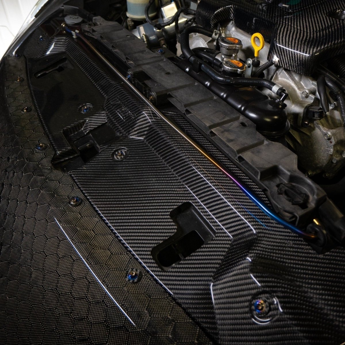 JDC Titanium Engine Bay Dress - Up Hardware Kit (Nissan 370Z) - JDMuscleEngine Dress - UpJDC-TI-370Z-FEBHK-BKStage 1Burnt