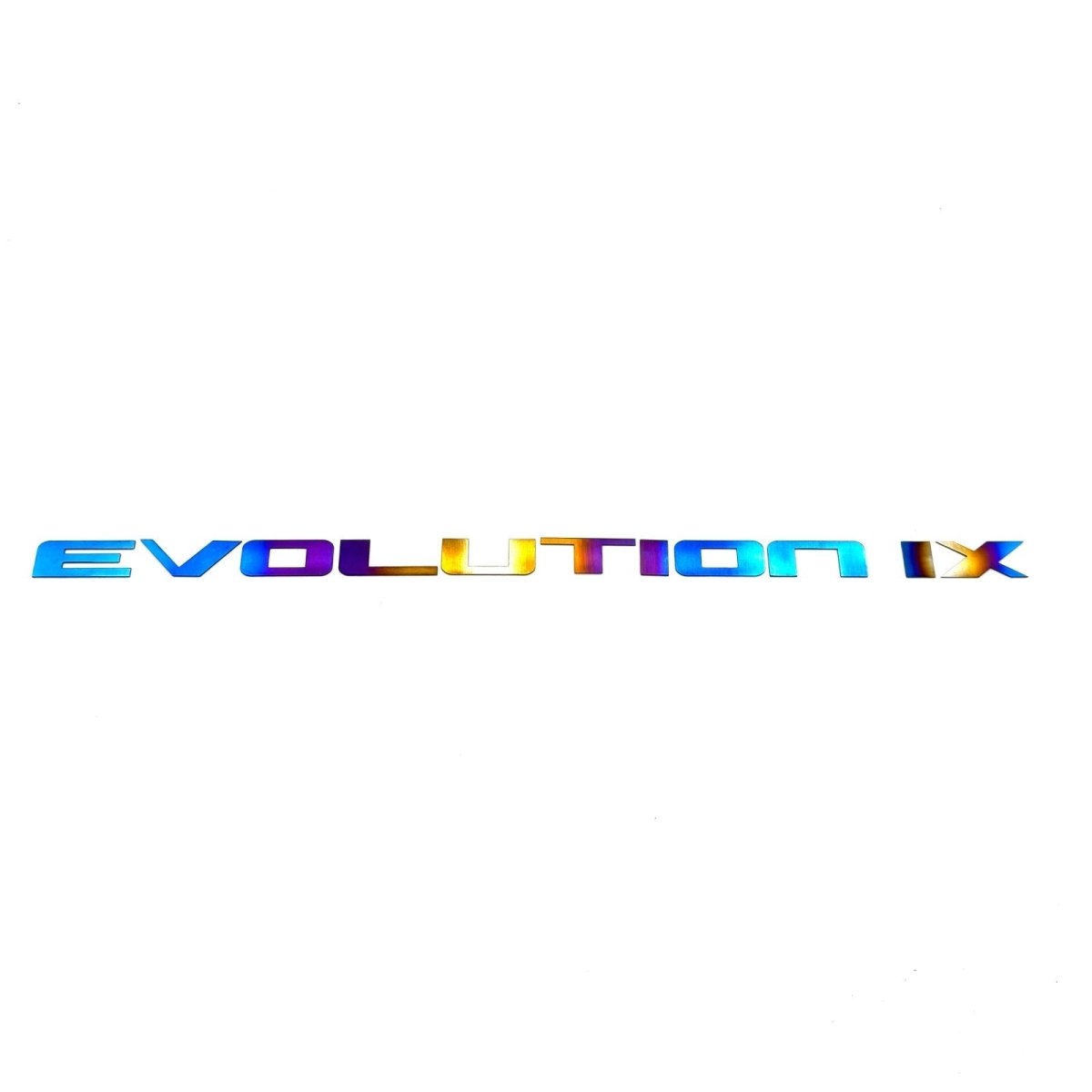 JDC Titanium "Evolution" Trunk Badge (Evo 6/7/8/9/X) - JDMuscleBadgesJDC-TI-EVO-TBEvolution Logo OnlyBurnt