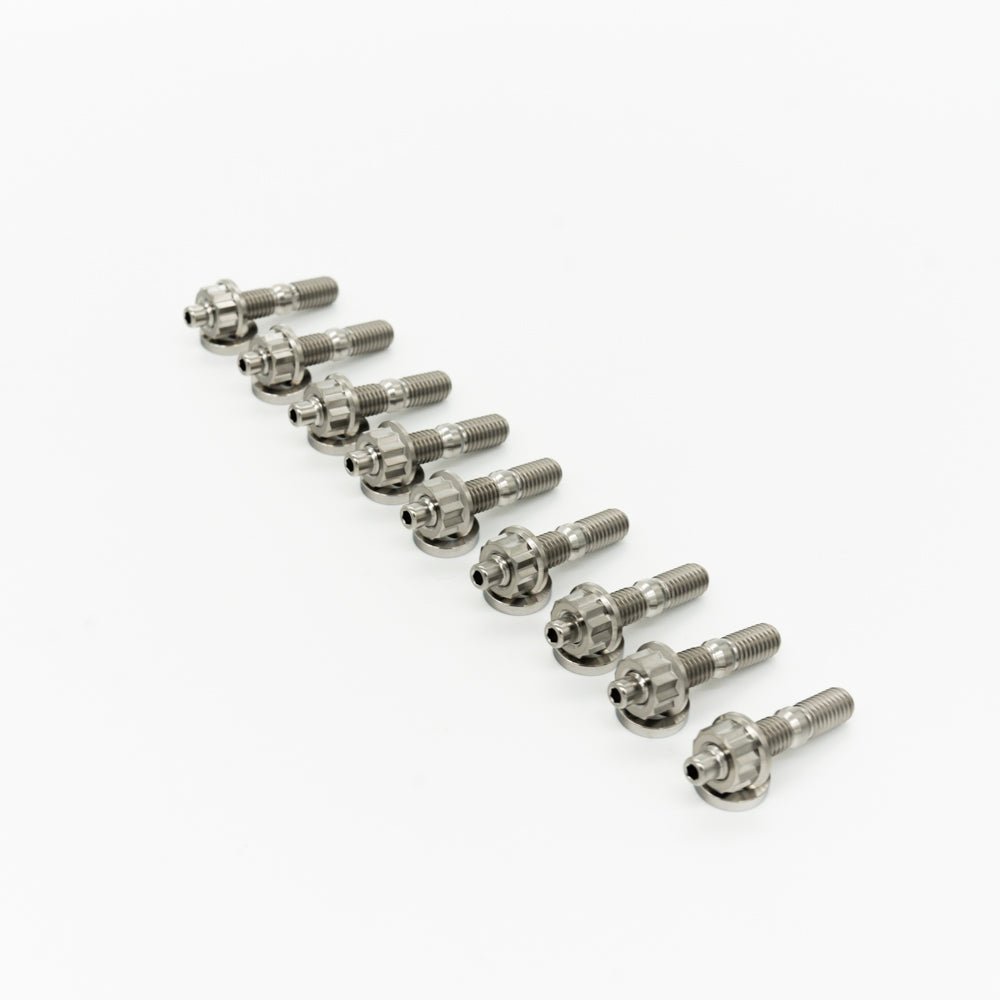 JDC Titanium Exhaust Manifold Stud Kit (Honda/Acura B,D,H,F,J Series Motors) - JDMuscleEngine Dress - UpJDC-TI-HONDA-D-12P12 PointBurnt