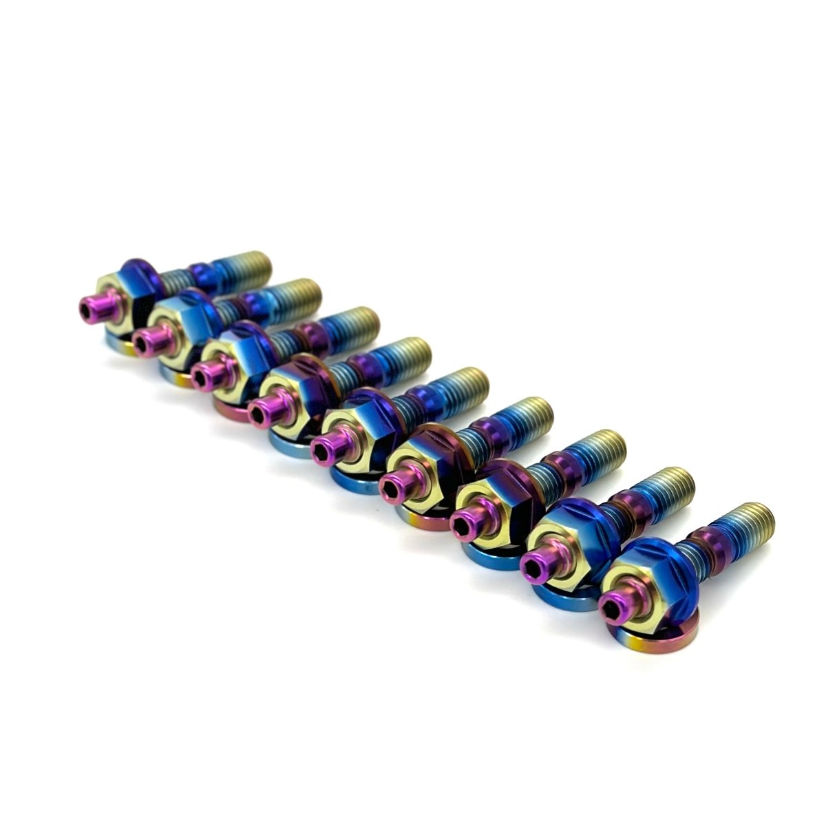 JDC Titanium Exhaust Manifold Stud Kit (Honda/Acura B,D,H,F,J Series Motors) - JDMuscleEngine Dress - UpJDC-TI-HONDA-D-12P12 PointBurnt