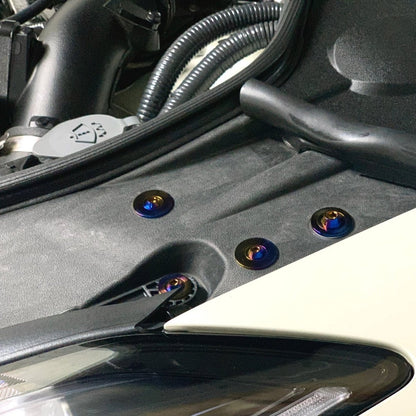 JDC Titanium Fender Hardware Replacement Kit (R35 GT - R) - JDMuscleEngine Dress - UpJDC-TI-R35GTR-FHK-FFAFlush - Fit Allen HeadBurnt