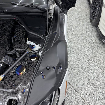 JDC Titanium Fender Plastic Clip Replacement Kit (A90/91 Supra) - JDMuscleEngine Dress - UpJDC-TI-A90-FPCRK+PLAQUESFull Kit (Including titanium plaques)Burnt