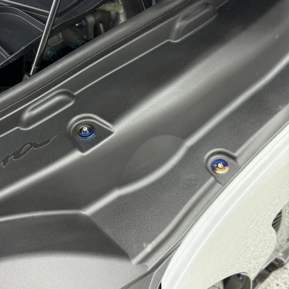 JDC Titanium Fender Plastic Clip Replacement Kit (A90/91 Supra) - JDMuscleEngine Dress - UpJDC-TI-A90-FPCRK+PLAQUESFull Kit (Including titanium plaques)Burnt