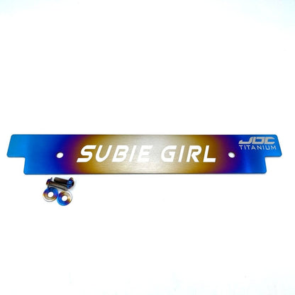 JDC Titanium Front License Plate Delete Kit | Subaru Applications/Universal - JDMuscleLicense Plate Brackets, Deletes & RelocationsJDC-TI-15SUBI-LPDBurnt"STi"