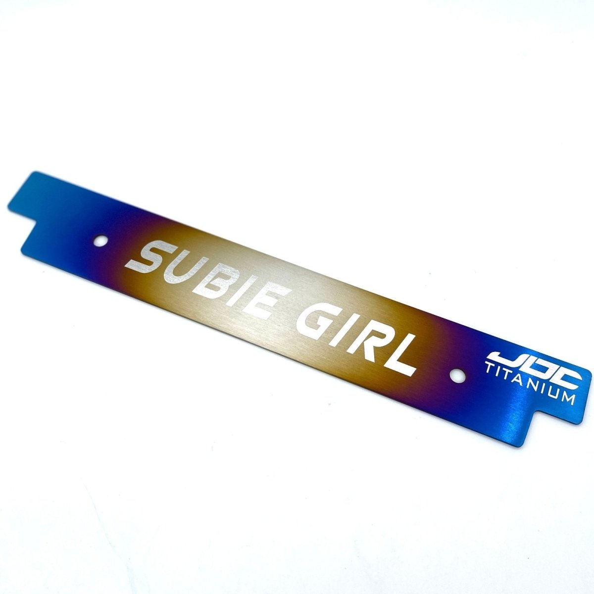 JDC Titanium Front License Plate Delete Kit | Subaru Applications/Universal - JDMuscleLicense Plate Brackets, Deletes & RelocationsJDC-TI-15SUBI-LPDBurnt"STi"