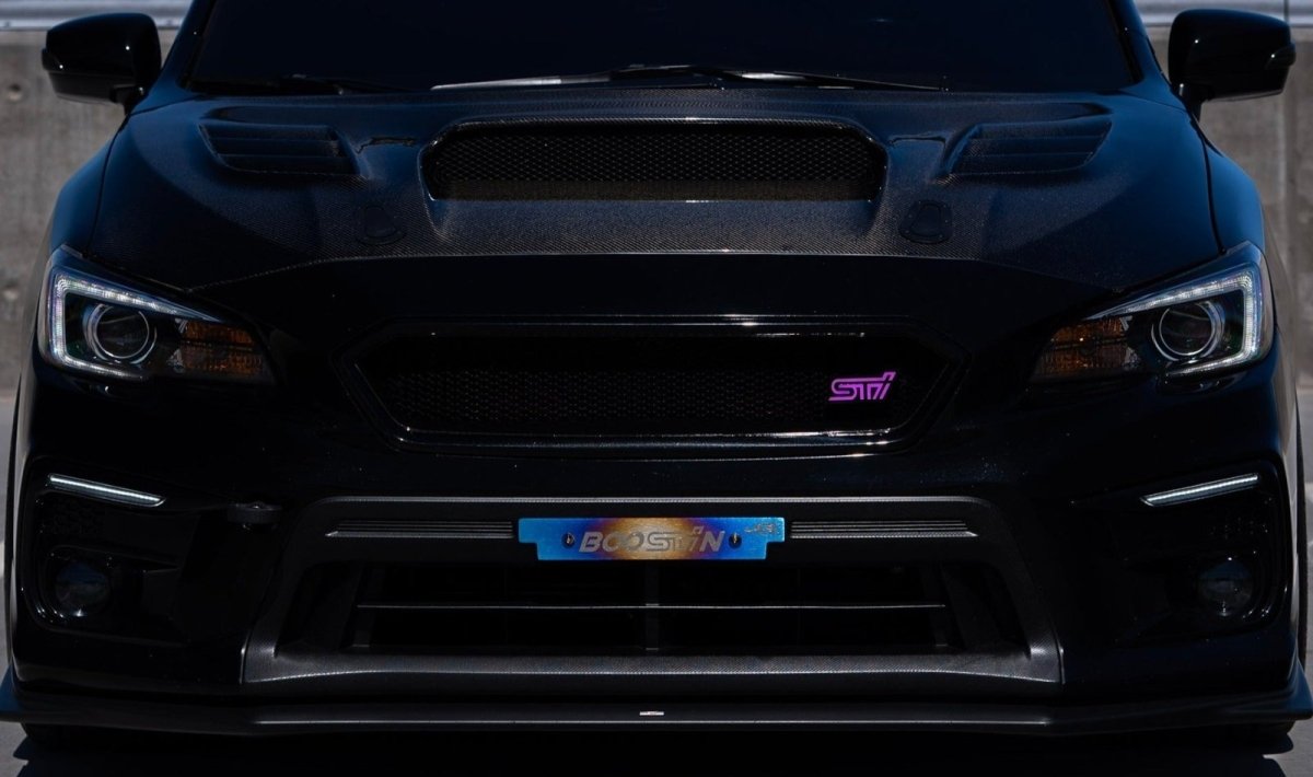 JDC Titanium Front License Plate Delete Kit | Subaru Applications/Universal - JDMuscleLicense Plate Brackets, Deletes & RelocationsJDC-TI-15SUBI-LPDBurnt"STi"