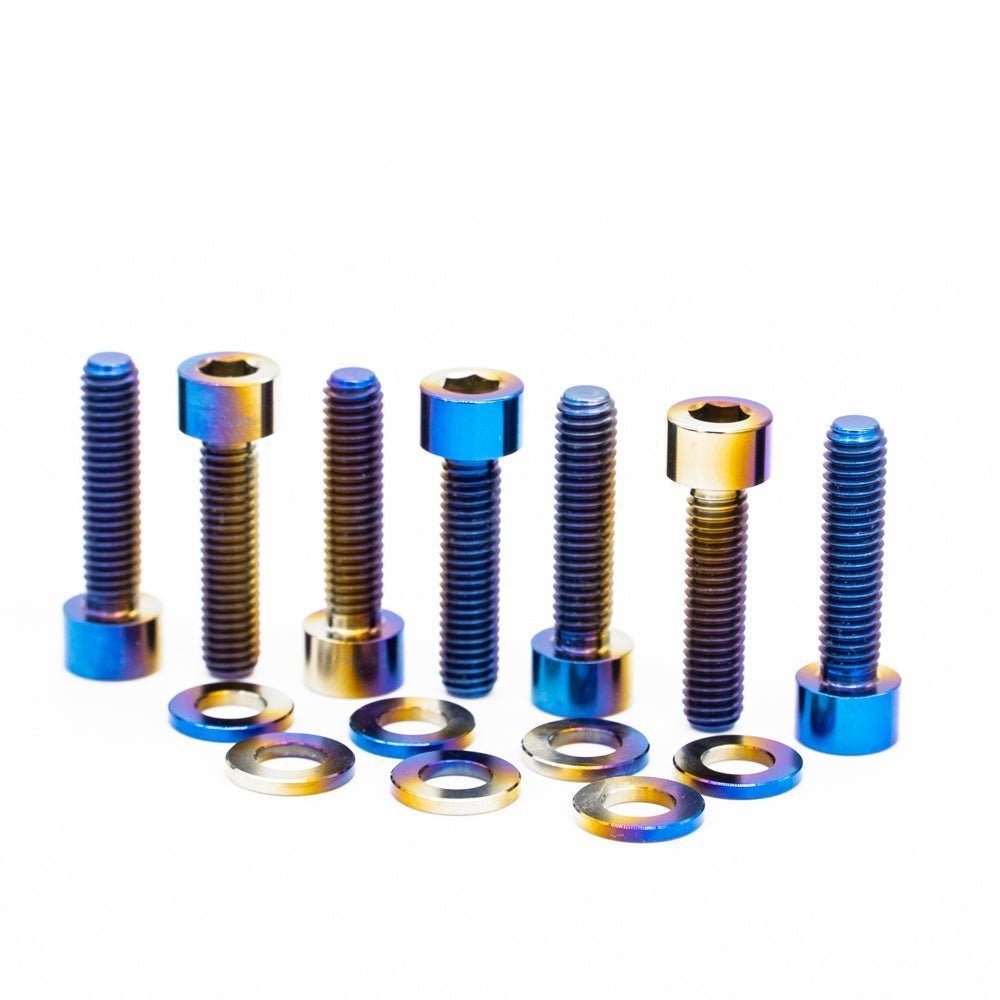 JDC Titanium Frontline Fabrication Valve Cover Hardware Replacement Kit (Evo 4 - 9) - JDMuscleEngine Dress - UpJDC-TI-EVO8/9-FLFVCHW-FKFull Kit (Outer and inner bolts)Burnt