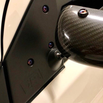 JDC Titanium Hardware for APR GT3 Mirrors (Evo 7/8/9) - JDMuscleMirrors & CoversJDC-TI-EVO89-ARPMHKBurnt
