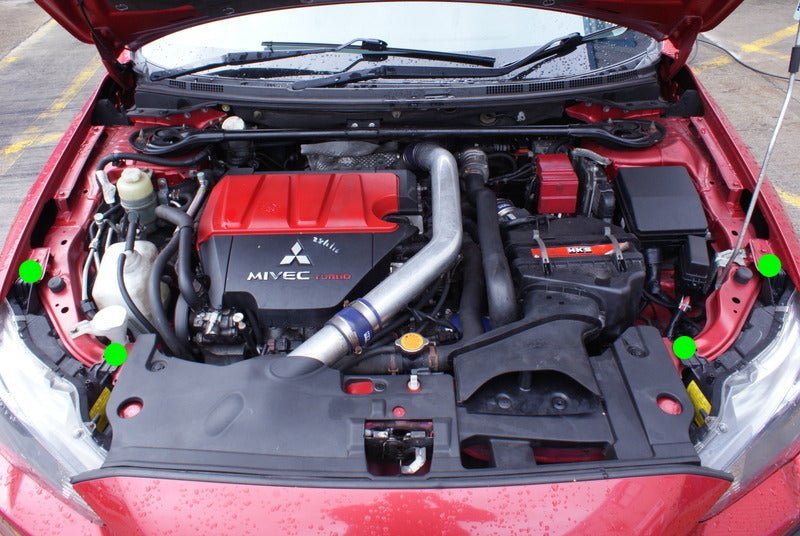 JDC Titanium Headlight Hardware Replacement Kit (Evo X) - JDMuscleEngine Dress - UpJDC-TI-EVOX-HHKBurnt