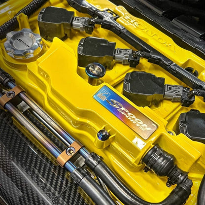 JDC Titanium Honda Valve Cover Badge | Honda/Acura - JDMuscleEngine Dress - UpJDC-TI-HVCB-2.02.0T / 2.0LBurntJDC Titanium
