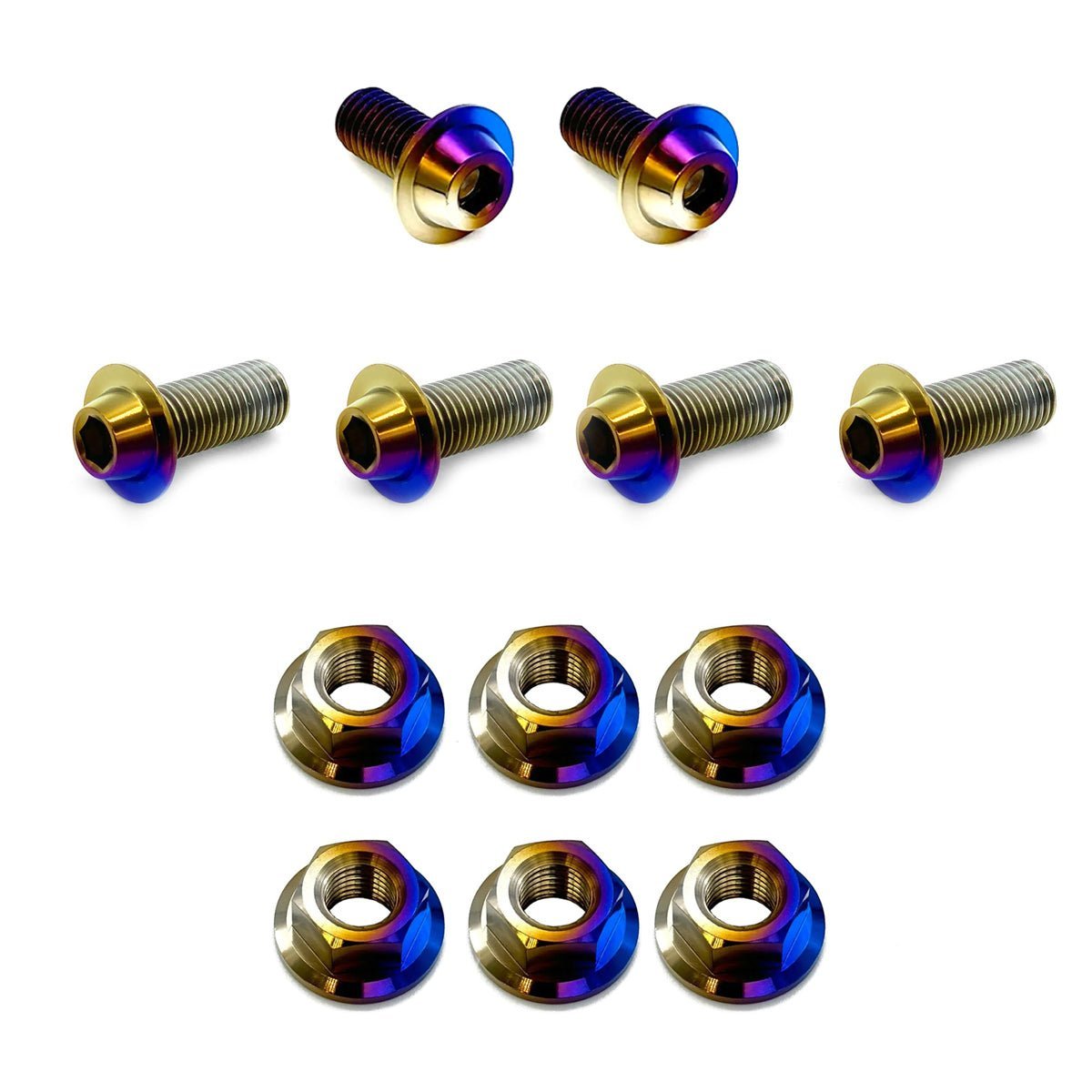 JDC Titanium Hood Bracket Hardware (370Z) - JDMuscleJDC Engine Bay Hardware KitsJDC-TI-370Z-HOOD-BKT-HWBurnt