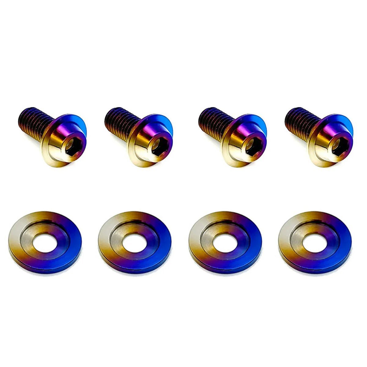 JDC Titanium Hood Bracket Hardware (MK4 Supra) - JDMuscleJDC Engine Bay Hardware KitsJDC-Ti-HBH-MK4Burnt