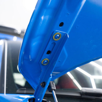JDC Titanium Hood Hinge Hardware (2023+ FL5 Civic Type R/11th Gen Civic Si) - JDMuscleEngine Dress - UpJDC-TI-FL5-HOOD-BKT-HW-FFAFlush - Fit AllenBurnt
