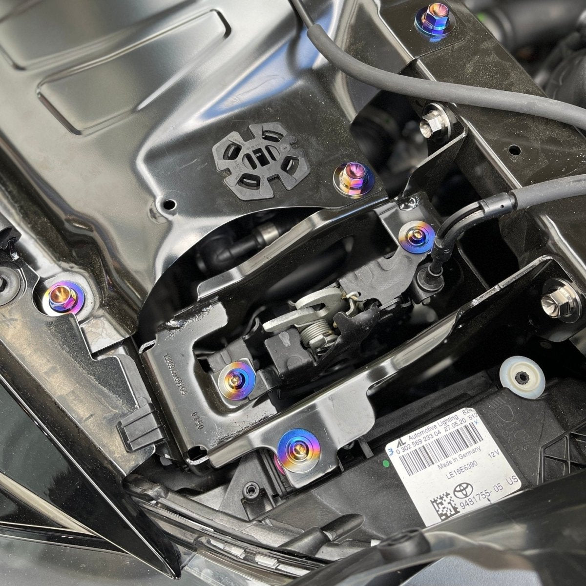 JDC Titanium Hood Latch Mechanism Hardware Kit (MK5 Supra) - JDMuscleEngine Dress - UpJDC-TI-MK5-HLMHKBurnt
