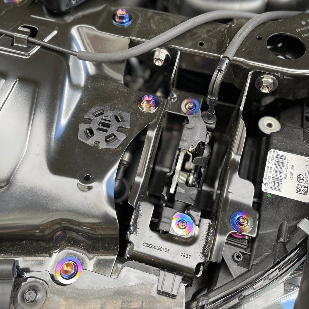 JDC Titanium Hood Latch Mechanism Hardware Kit (MK5 Supra) - JDMuscleEngine Dress - UpJDC-TI-MK5-HLMHKBurnt