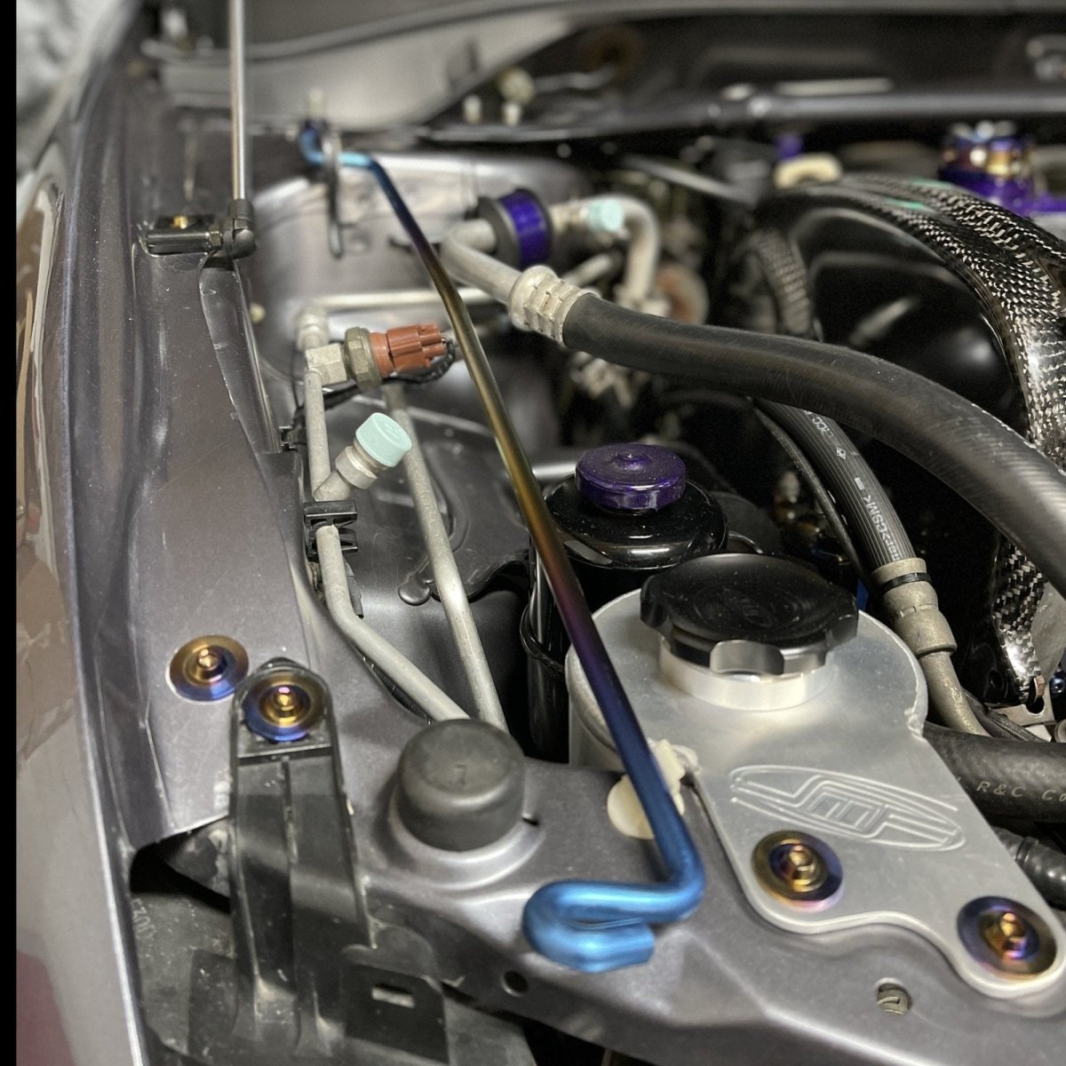 JDC Titanium Hood Prop Rod (Evo 7/8/9) - JDMuscleHood Prop RodJDC-TI-HPR-EVO789Burnt