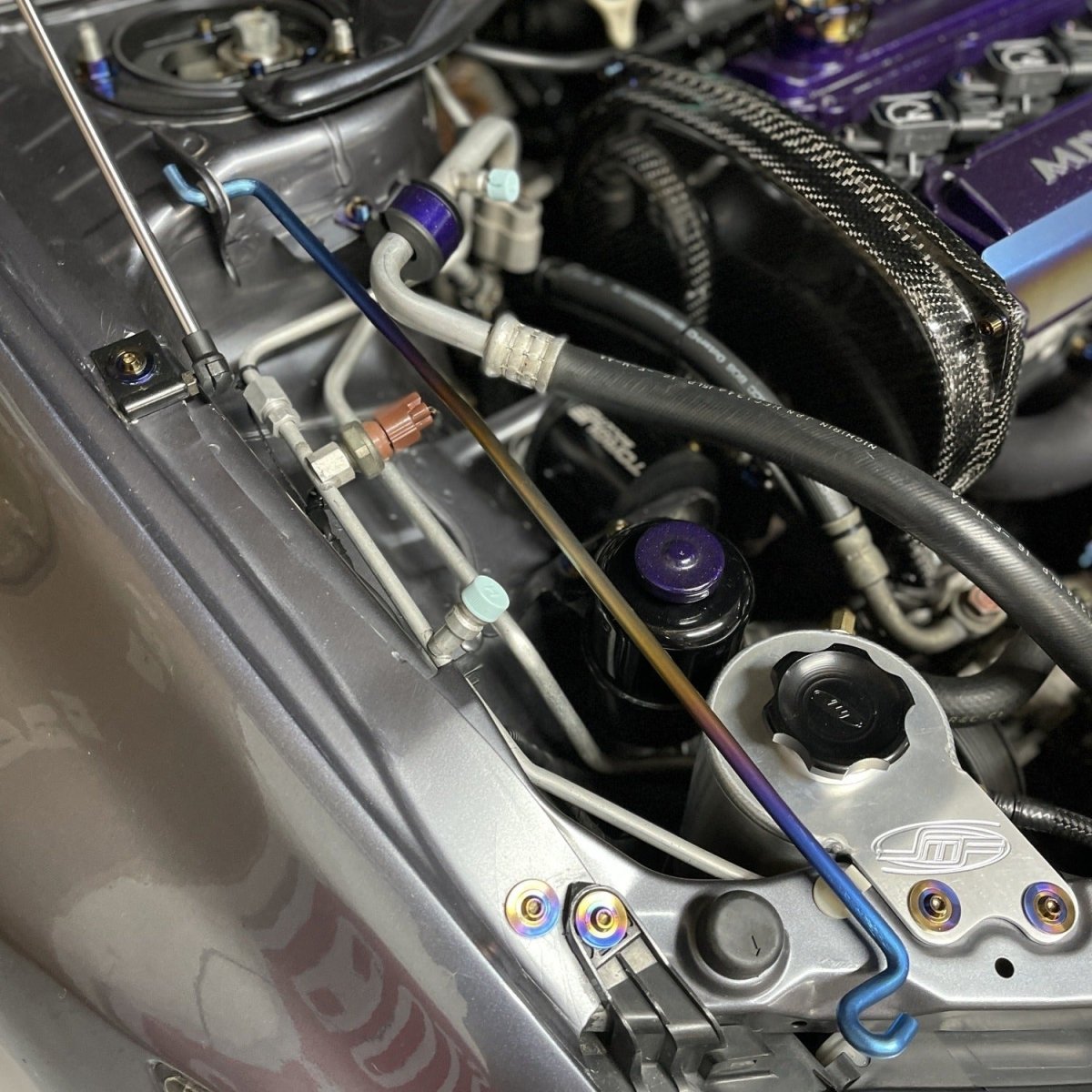 JDC Titanium Hood Prop Rod (Evo 7/8/9) - JDMuscleHood Prop RodJDC-TI-HPR-EVO789Burnt