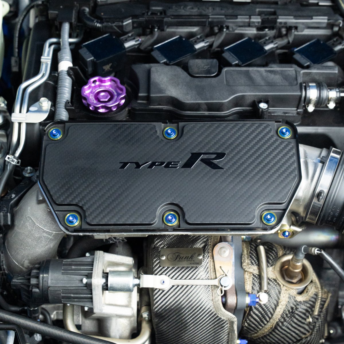 JDC Titanium Intake Pipe Hardware (2023+ FL5 Civic Type R) - JDMuscleEngine Dress - UpJDC-TI-FL5-IntakePipeHW-FFA-TIFlush - Fit AllenBurnt