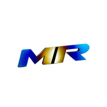 JDC Titanium "MR" Front Grill Badge (Evo 8/9) - JDMuscleBadgesJDC-TI-MR-MGRILLBurnt