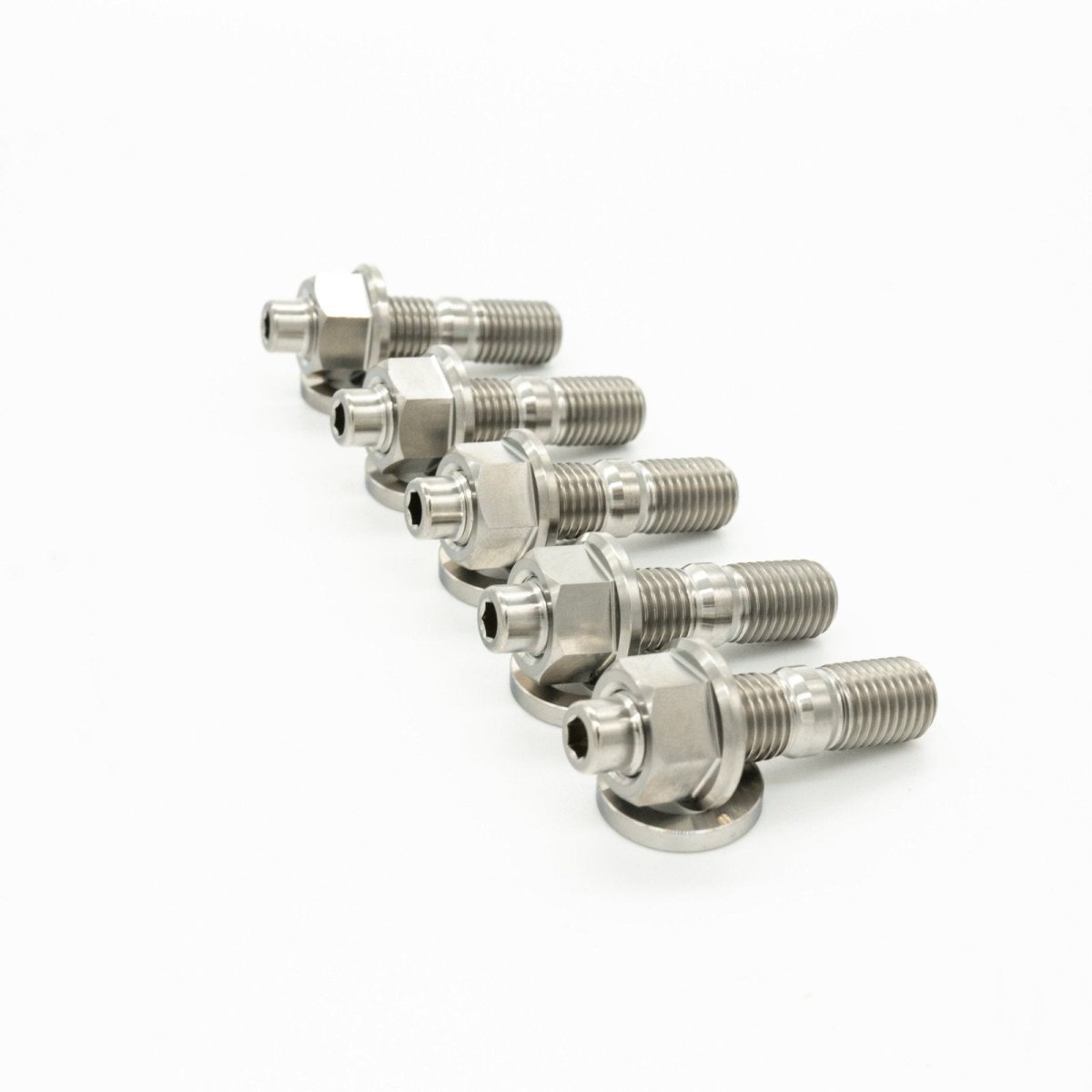 JDC Titanium O2 Housing Stud Kit (Evo 4 - X) - JDMuscleEngine Dress - UpJDC-TI-EVO4X-O2HSK-6P6 PointBurnt