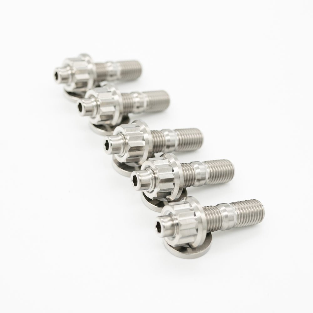 JDC Titanium O2 Housing Stud Kit (Evo 4 - X) - JDMuscleEngine Dress - UpJDC-TI-EVO4X-O2HSK-6P6 PointBurnt