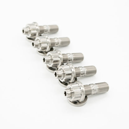 JDC Titanium O2 Housing Stud Kit (Evo 4 - X) - JDMuscleEngine Dress - UpJDC-TI-EVO4X-O2HSK-6P6 PointBurnt