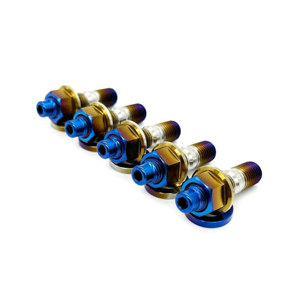 JDC Titanium O2 Housing Stud Kit (Evo 4 - X) - JDMuscleEngine Dress - UpJDC-TI-EVO4X-O2HSK-6P6 PointBurnt