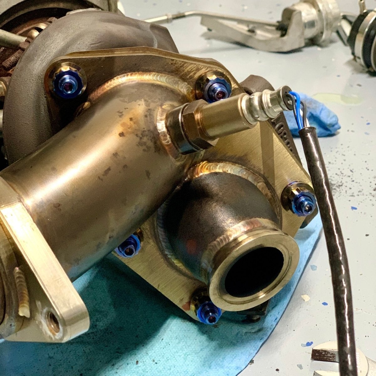 JDC Titanium O2 Housing Stud Kit (Evo 4 - X) - JDMuscleEngine Dress - UpJDC-TI-EVO4X-O2HSK-6P6 PointBurnt