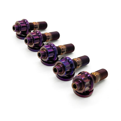 JDC Titanium O2 Housing Stud Kit (Evo 4 - X) - JDMuscleEngine Dress - UpJDC-TI-EVO4X-O2HSK-6P6 PointBurnt