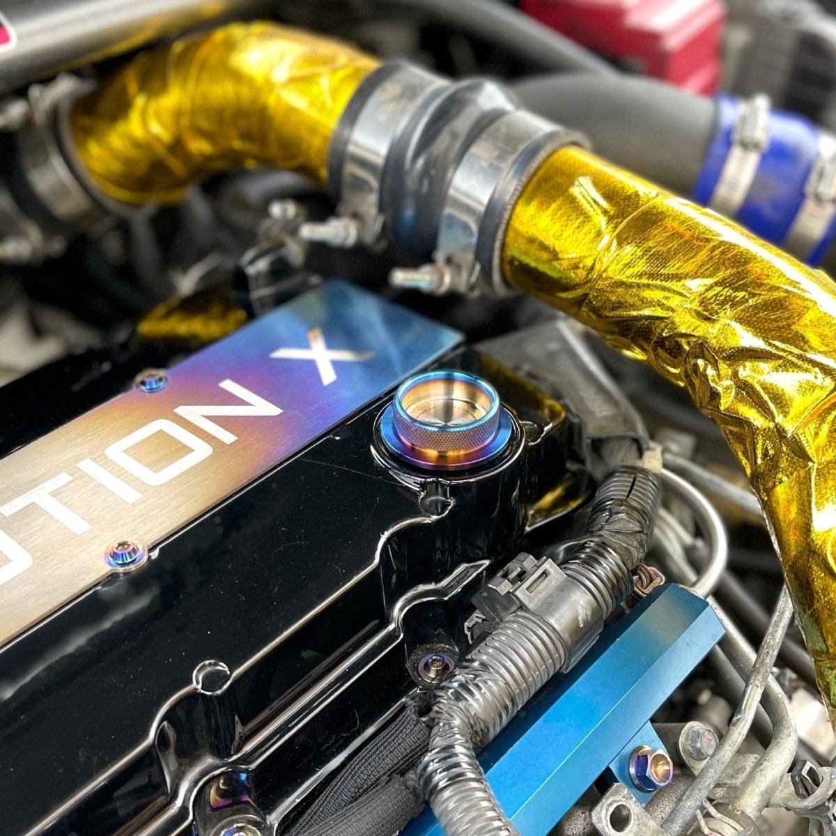 JDC Titanium Oil Cap (Evo X) - JDMuscleOil CapsJDC-TI-EVOX-OCBurnt