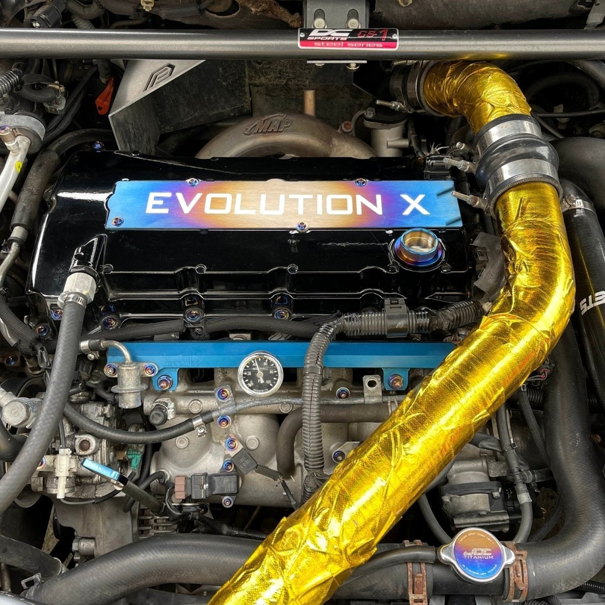 JDC Titanium Oil Cap (Evo X) - JDMuscleOil CapsJDC-TI-EVOX-OCBurnt