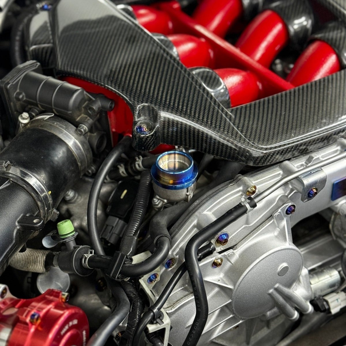 JDC Titanium Oil Cap (R35 GT - R/ Multiple Nissan Applications) - JDMuscleOil CapsJDC-TI-NISSAN-OCBurnt
