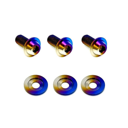 JDC Titanium Power Steering Reservoir Bolts (Nissan 370Z) - JDMuscleEngine Dress - UpJDC-TI-370Z-PwrSteering-1Flush - Fit Allen Head BoltsBurnt