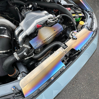 JDC Titanium Radiator Cooling Shroud (15 - 21 WRX/STi) - JDMuscleCooling System ComponentsJDC-TI-1521WRXSTI-RCS-OEMFor use with OEM Intake ScoopBurntJDC Titanium Only