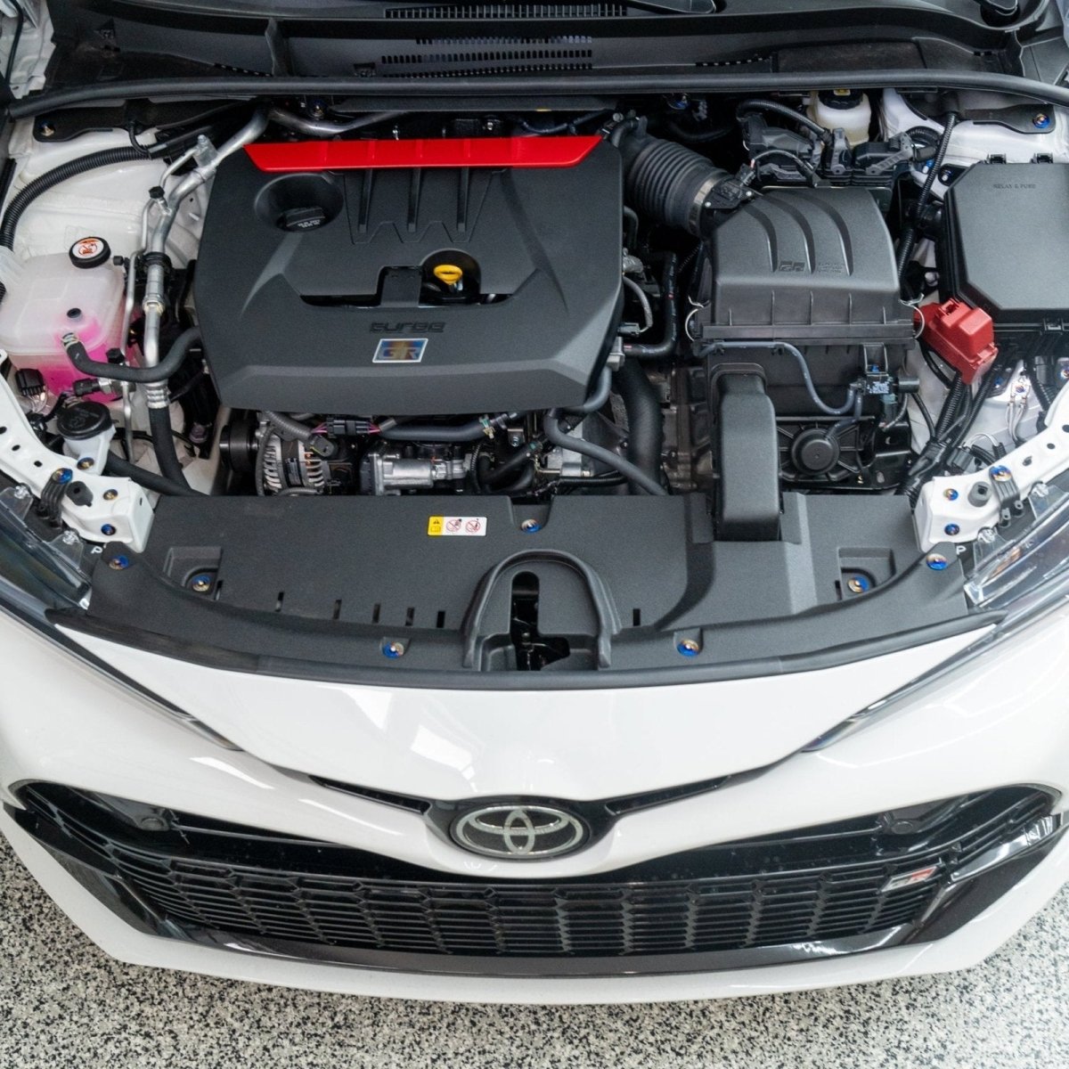 JDC Titanium Radiator Shroud Plastic Clip Replacement Kit (23+ GR Corolla) - JDMuscleEngine Dress - UpJDC-TI-GRC-RPCR-FFA-TIFlush - Fit Allen Head BoltsBurnt