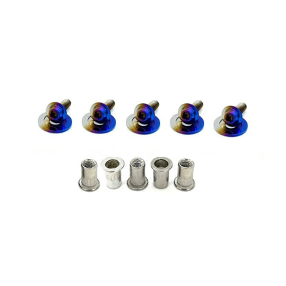 JDC Titanium Radiator Shroud Plastic Clip Replacement Kit (Evo X) - JDMuscleEngine Dress - UpJDC-TI-EVOX-RPCR-FFA-TIFlush - Fit Allen Head BoltsBurnt