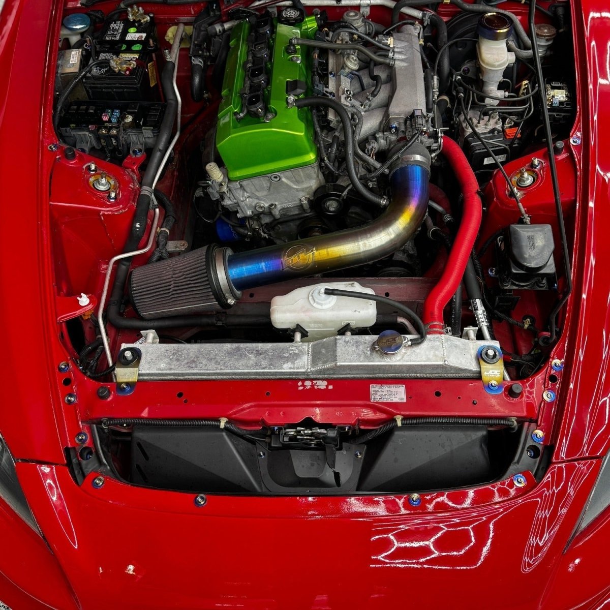 JDC Titanium Radiator Stay Bracket | Honda S2000, EK, EM, & EJ Models - JDMuscleRadiator BracketsJDC-TI-HONDA-RSB-S2000-NOHWHonda S2000 (Set of 2 Brackets) No HardwareBurnt