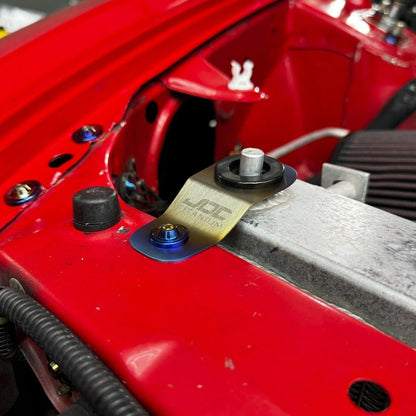 JDC Titanium Radiator Stay Bracket | Honda S2000, EK, EM, & EJ Models - JDMuscleRadiator BracketsJDC-TI-HONDA-RSB-S2000-NOHWHonda S2000 (Set of 2 Brackets) No HardwareBurnt